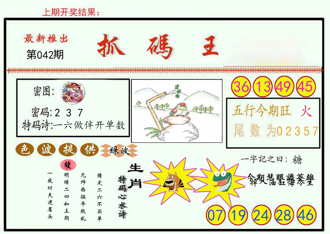 最新抓码王 第42期