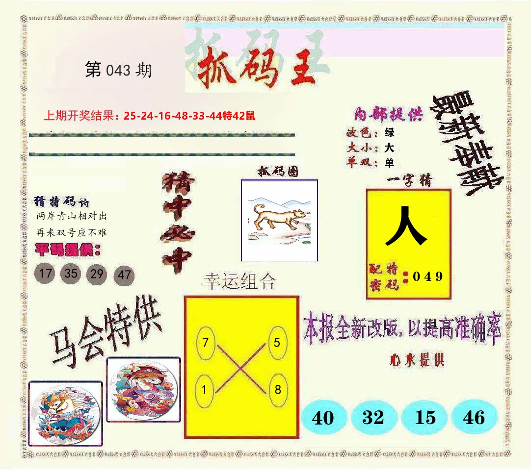 抓码王 第43期