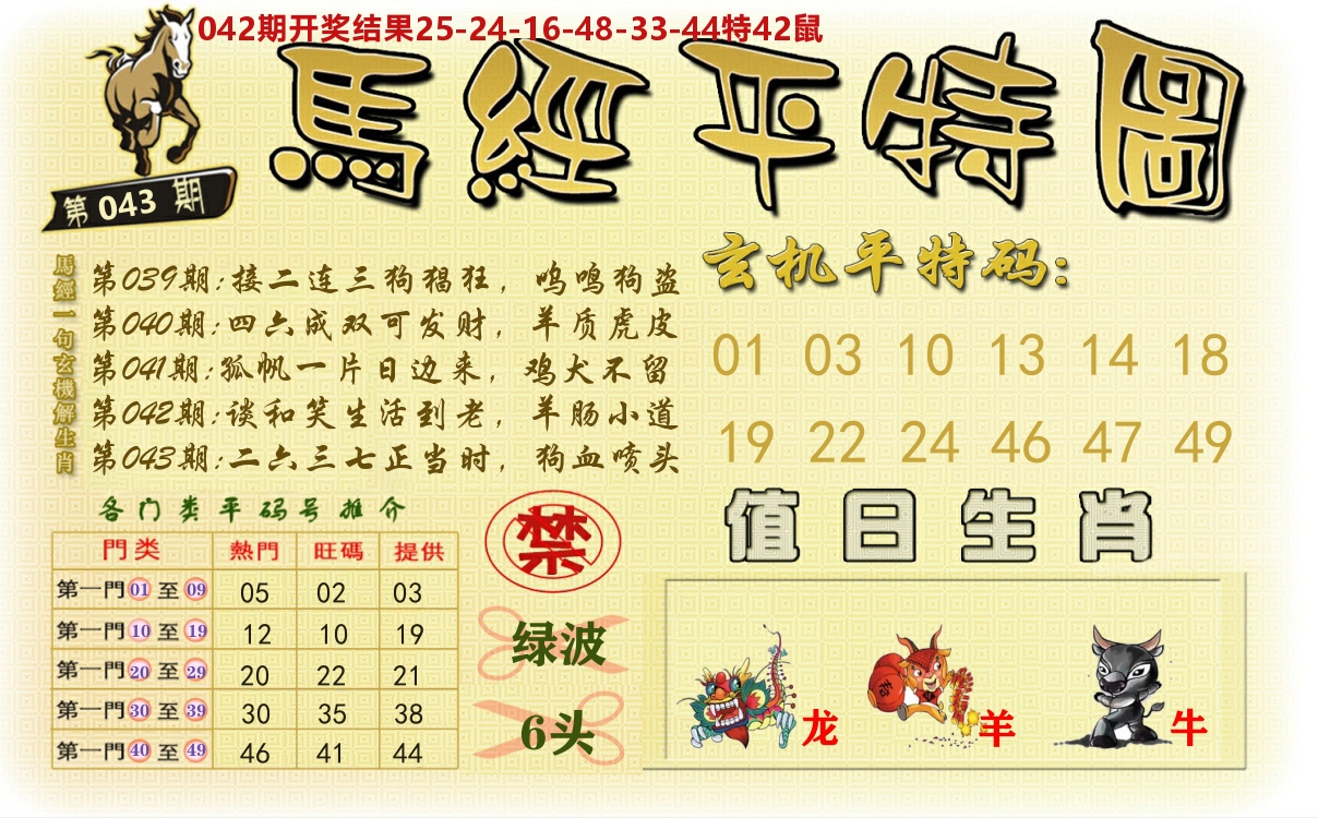 澳门平特图 第43期