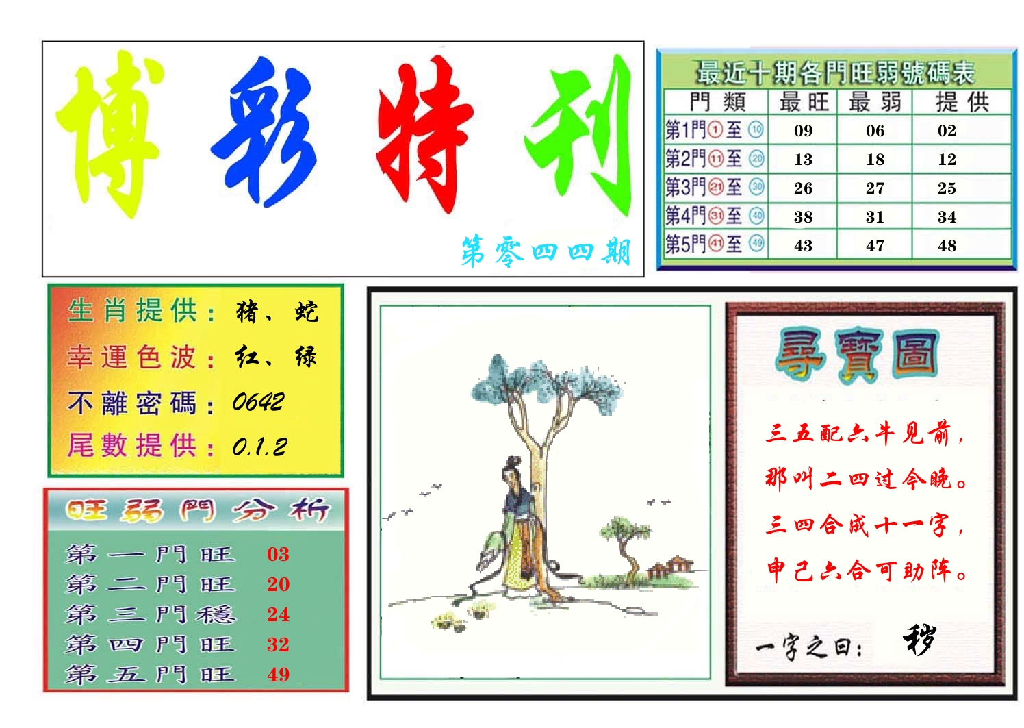 博彩特刊 第45期