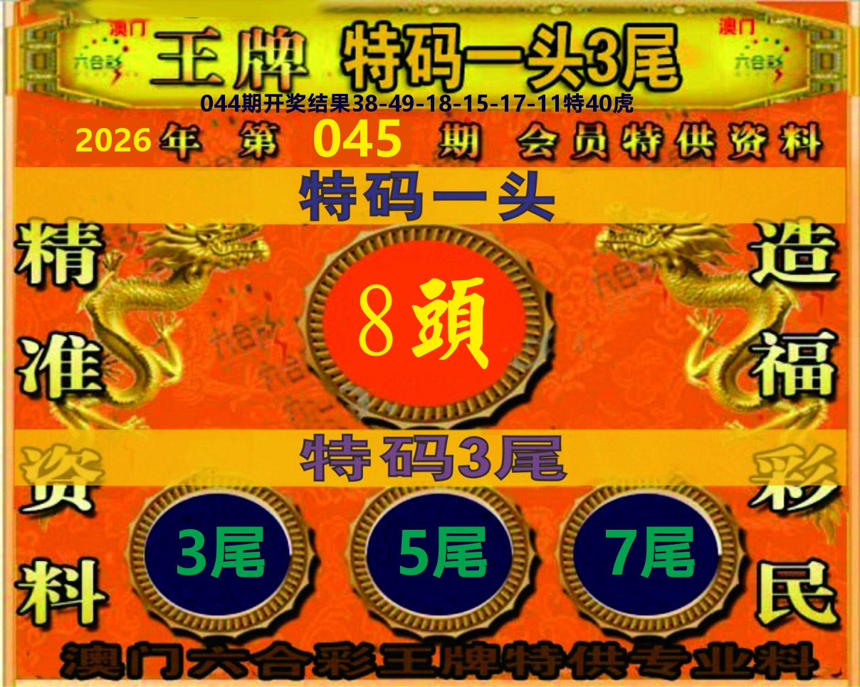 王牌特码 第45期
