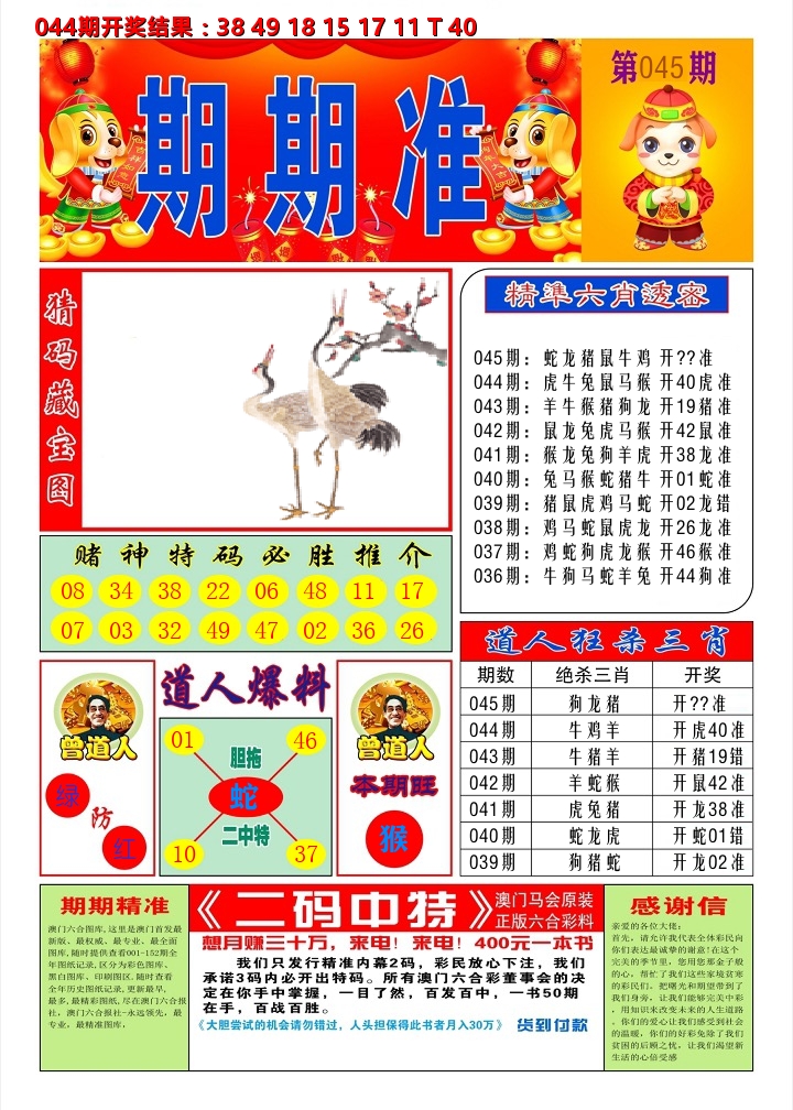 澳门期期准A 第45期