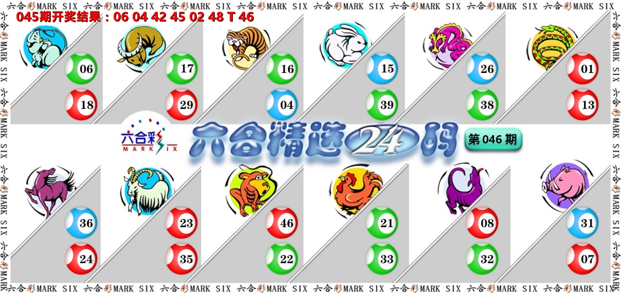 六合精选24码 第46期