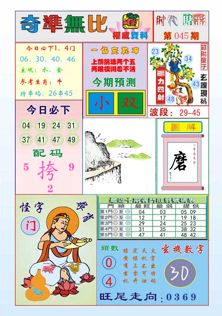 时代赌彩 第46期