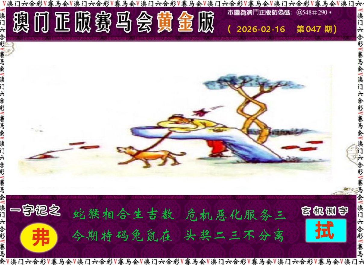 赛马会黄金版 第47期