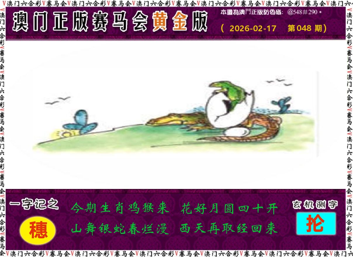 赛马会黄金版 第48期