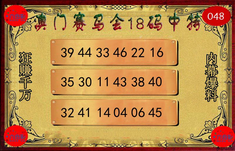 赛马会18码 第48期