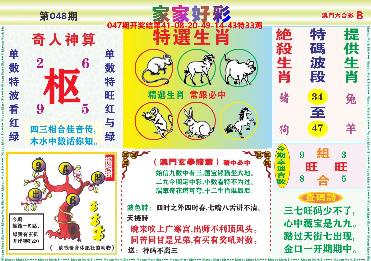 家家好彩B 第48期