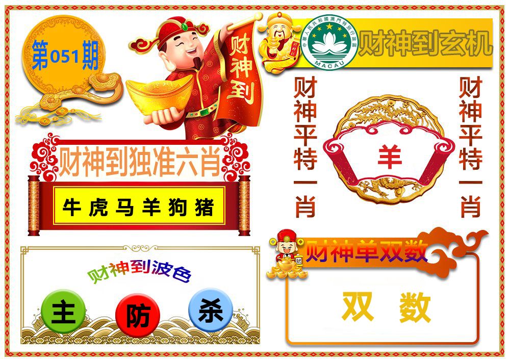 财神到玄机 第51期
