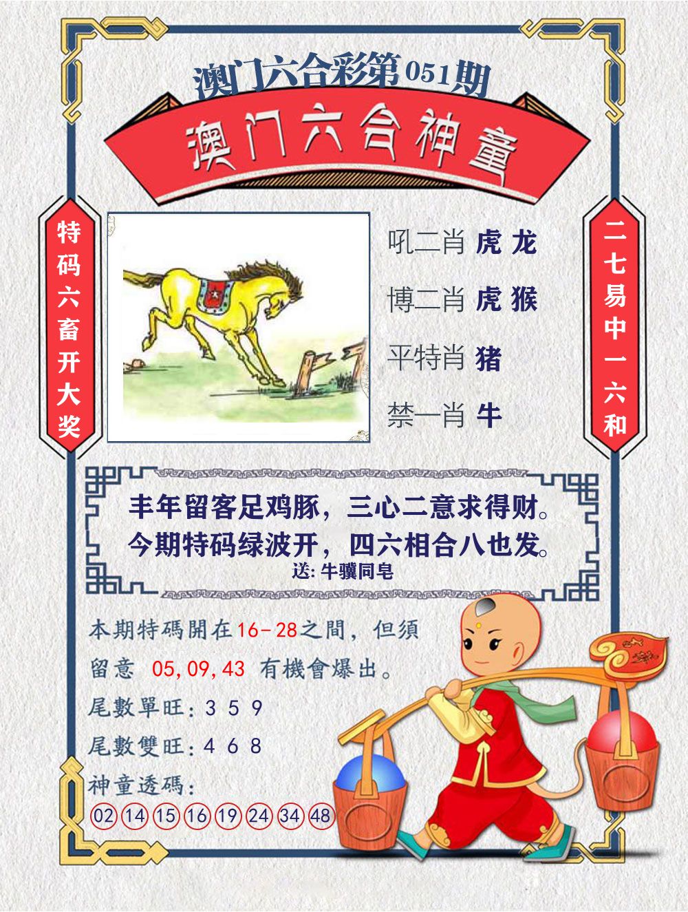 六合神童 第51期