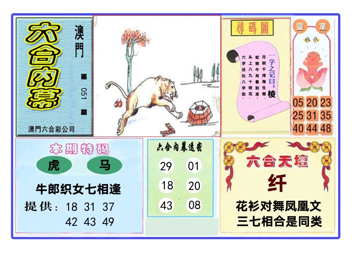 六合内幕 第51期