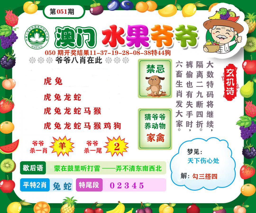 澳门水果爷爷 第51期