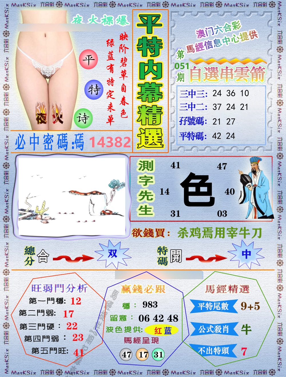 平特内幕精选 第51期