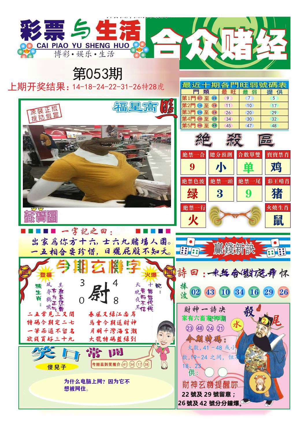 合众赌经 第53期