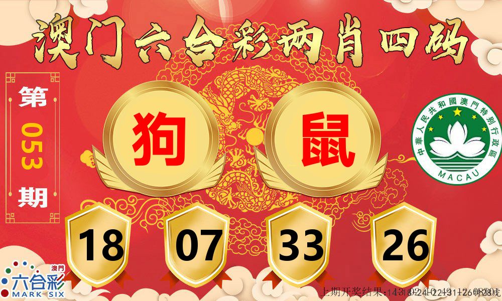 澳门两肖四码 第53期