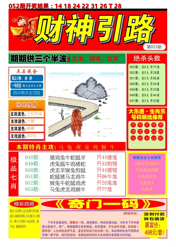 财神引路 第53期