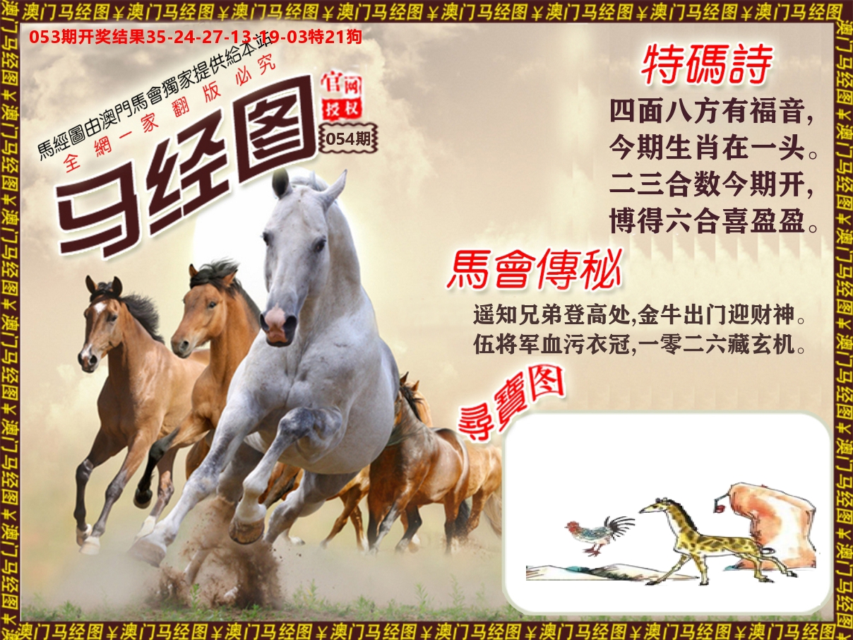马经系列 第54期