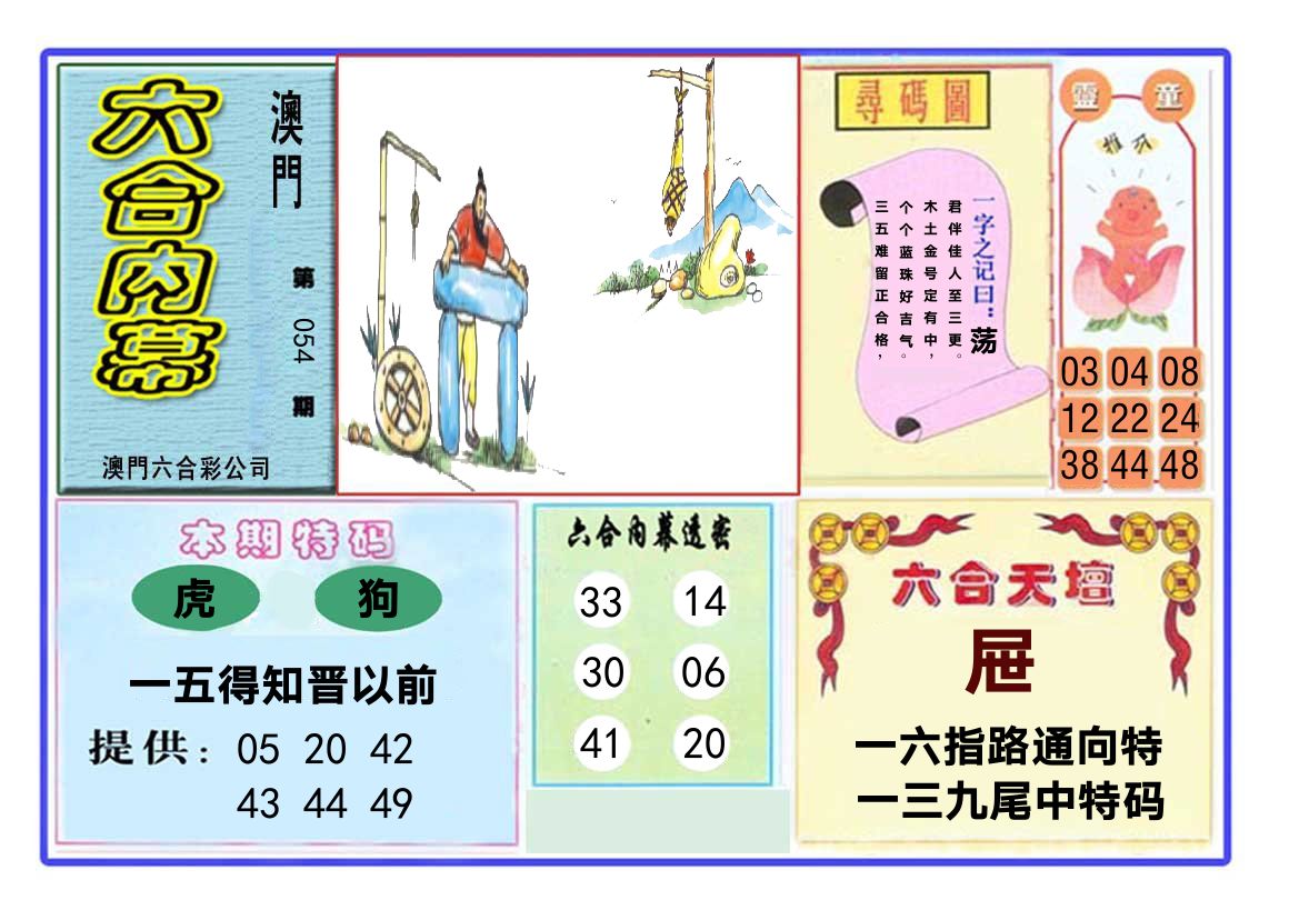 六合内幕 第54期