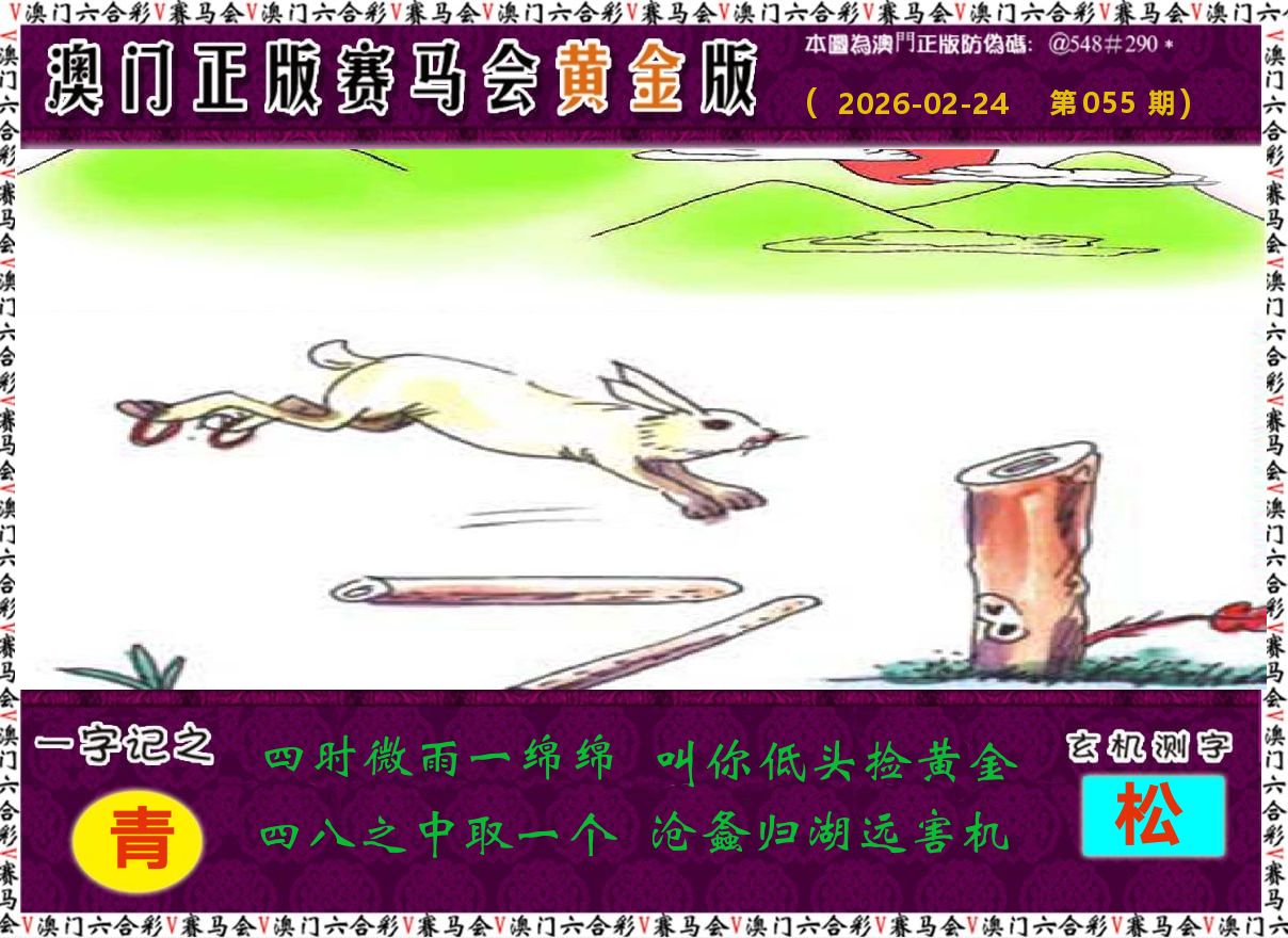 赛马会黄金版 第55期