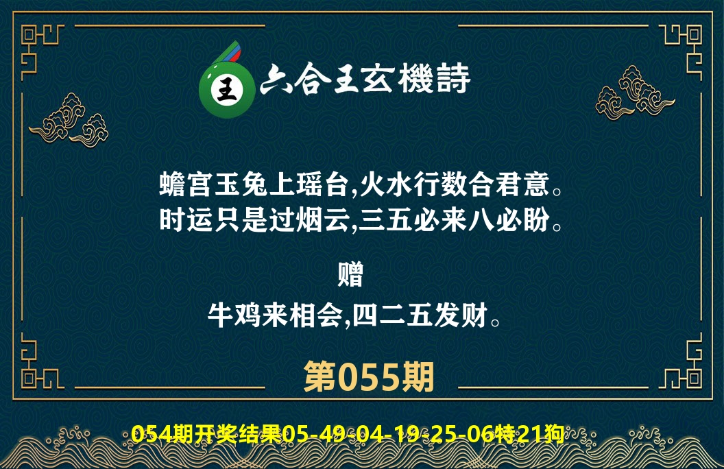 六合王玄机诗 第55期