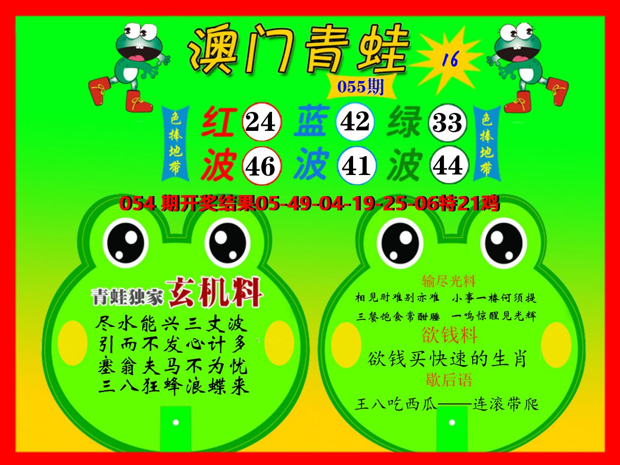 青蛙系列16 第55期