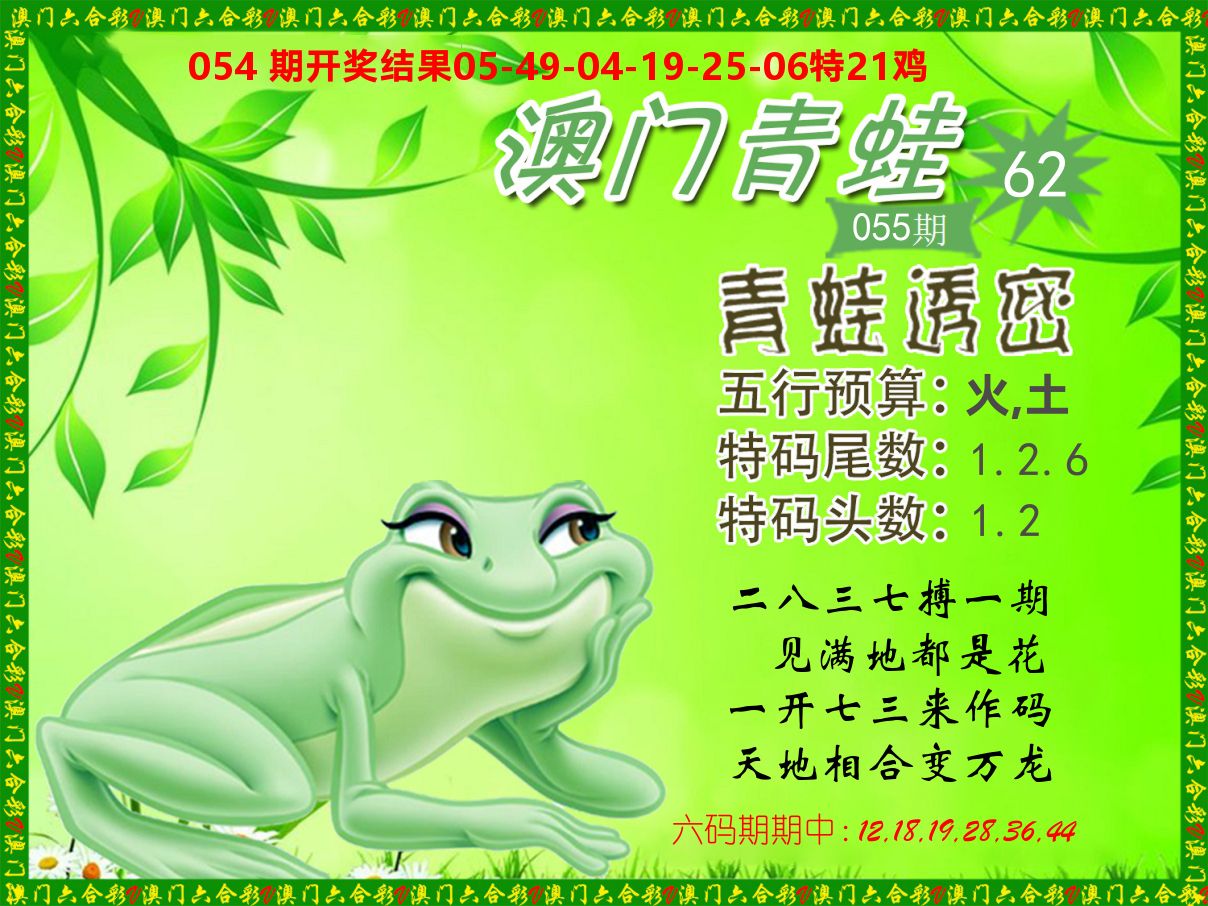 青蛙系列62 第55期