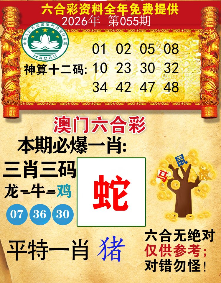 澳门必爆 第55期