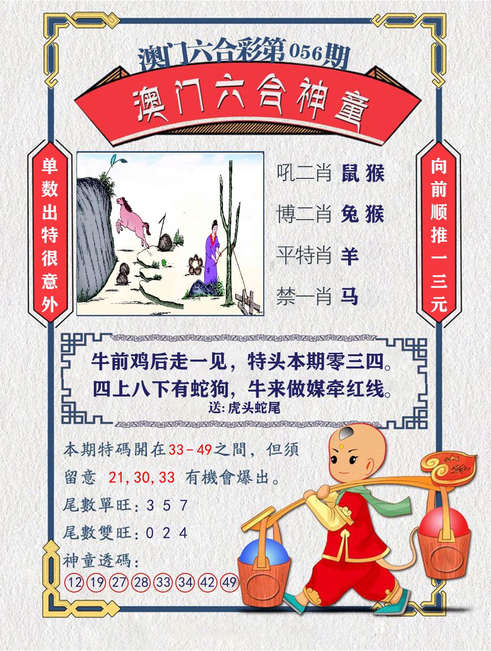 六合神童 第56期