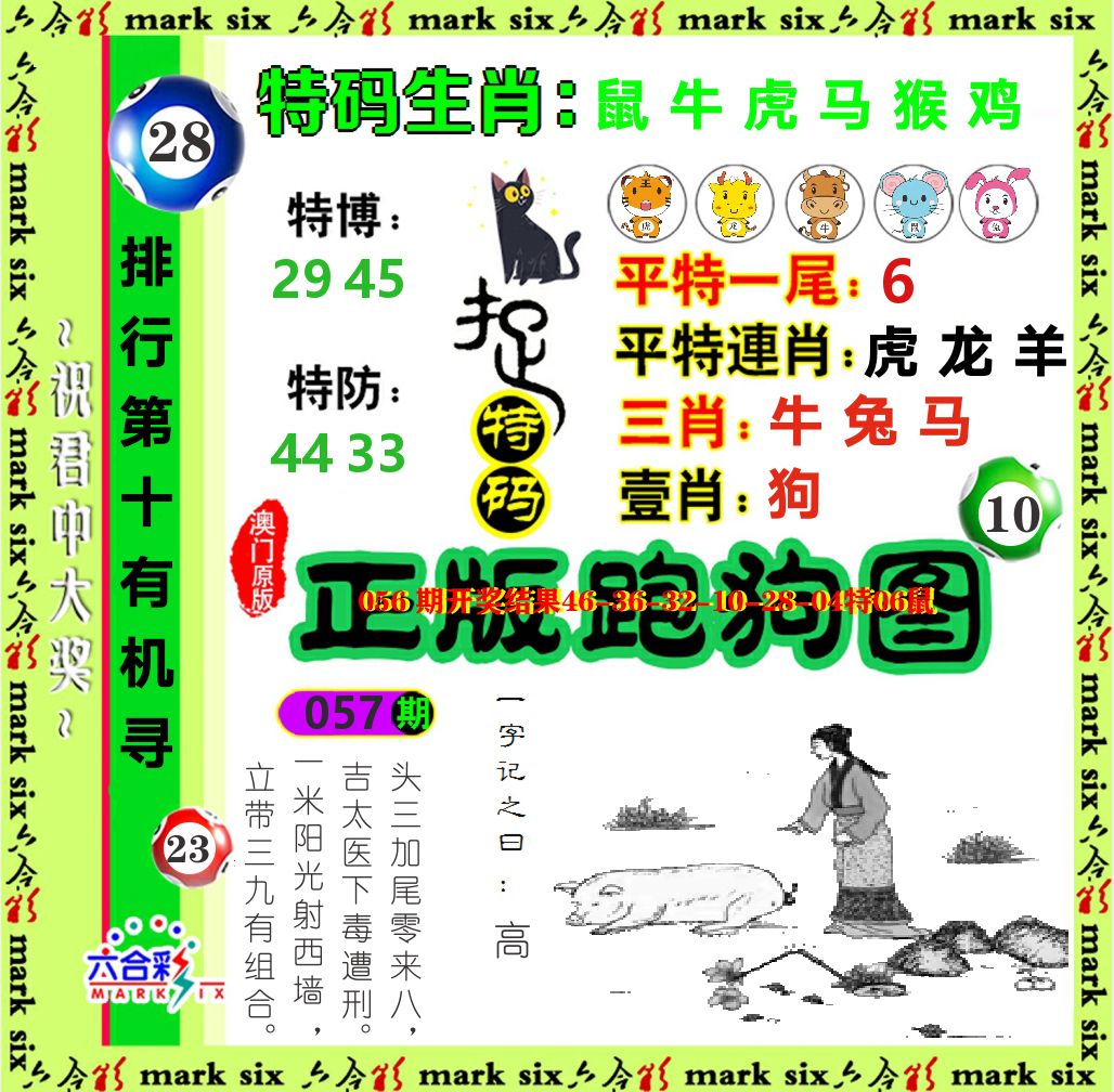 正版跑狗图 第57期