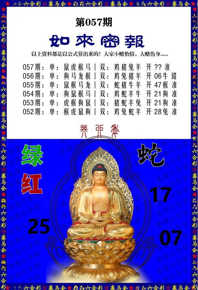 如来密报 第57期