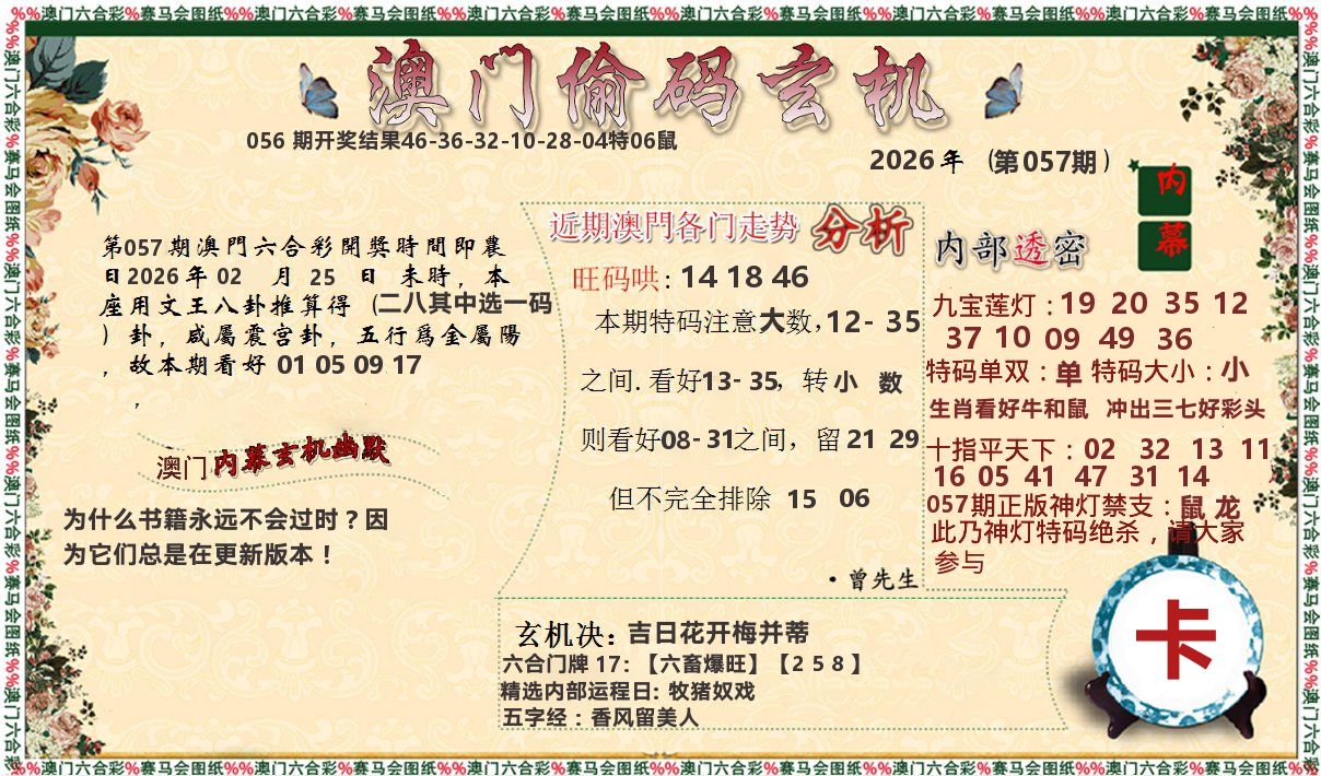 偷码玄机 第57期