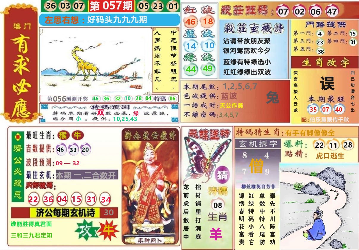 澳门有求必应 第57期