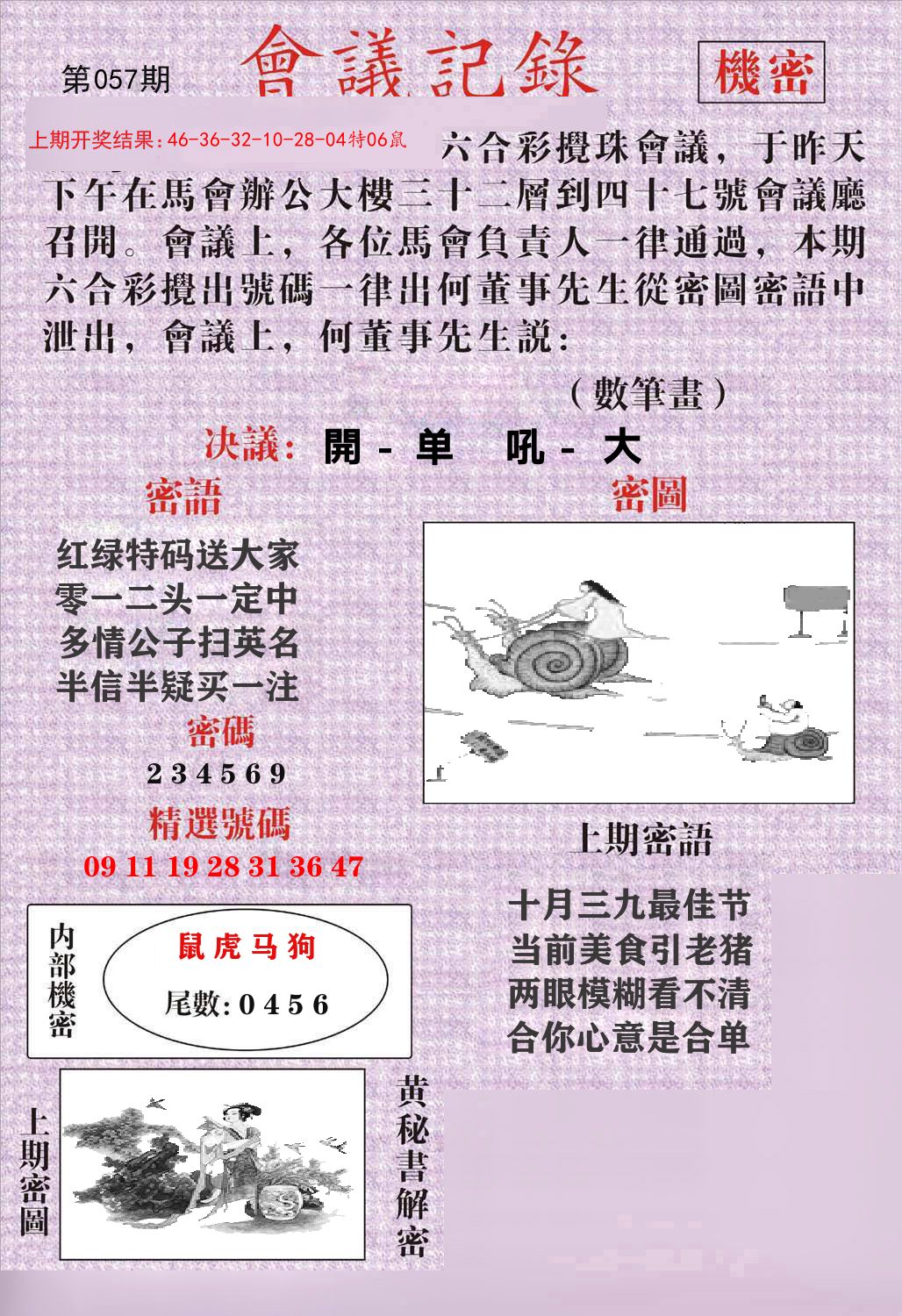 会议记录 第57期