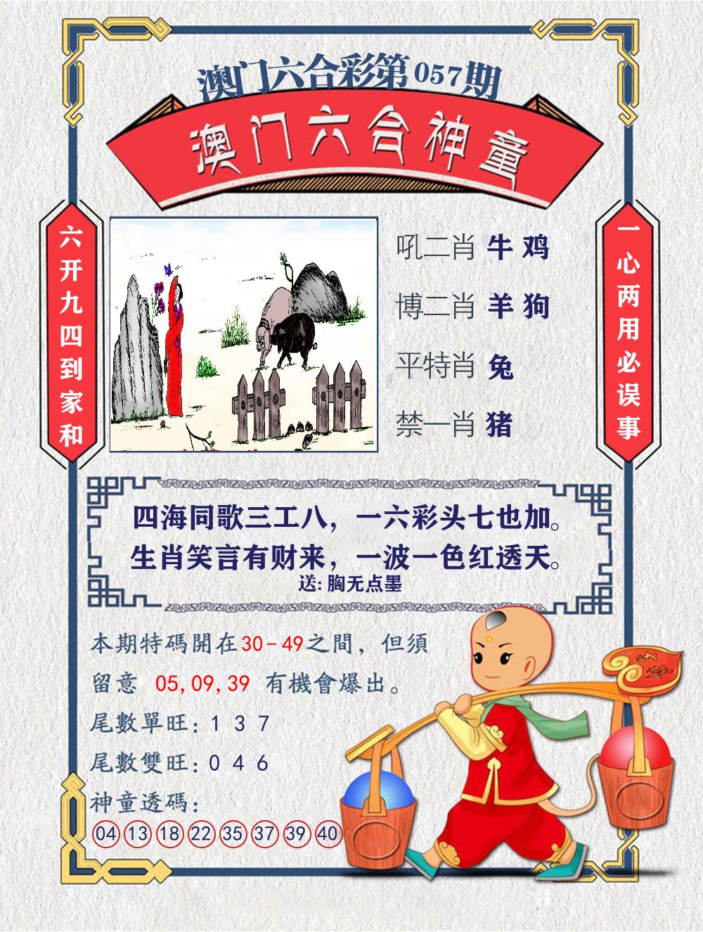 六合神童 第57期