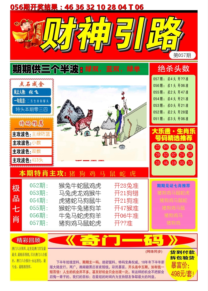 财神引路 第57期