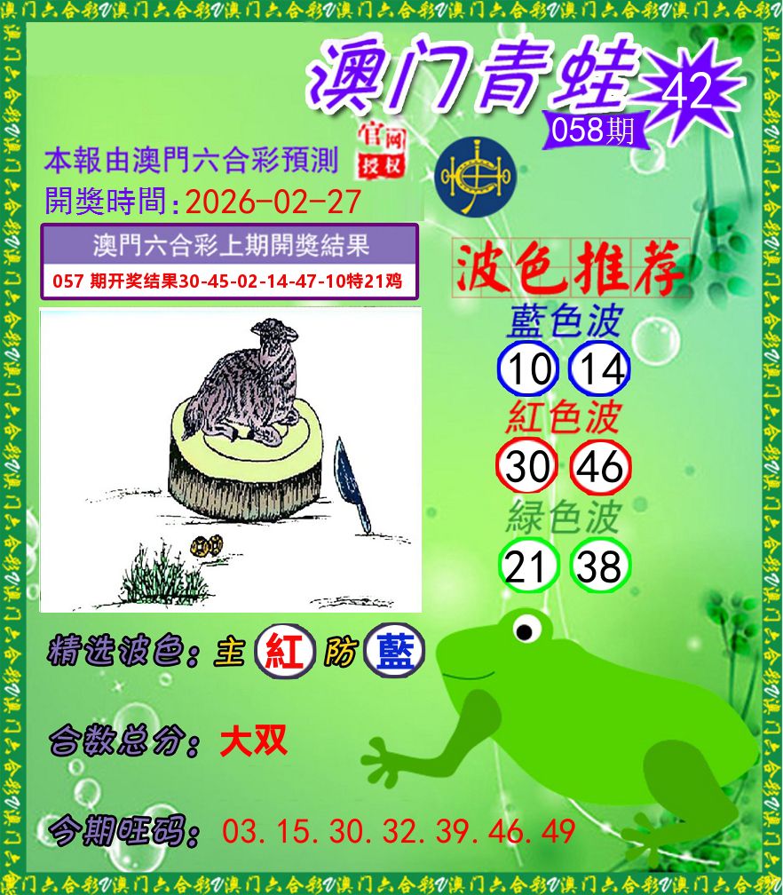 青蛙系列42 第58期