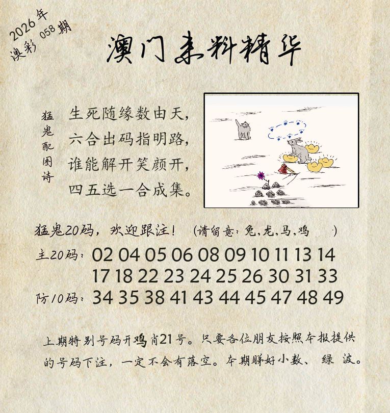 精华来料 第58期