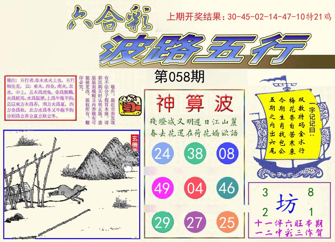 波路五行 第58期