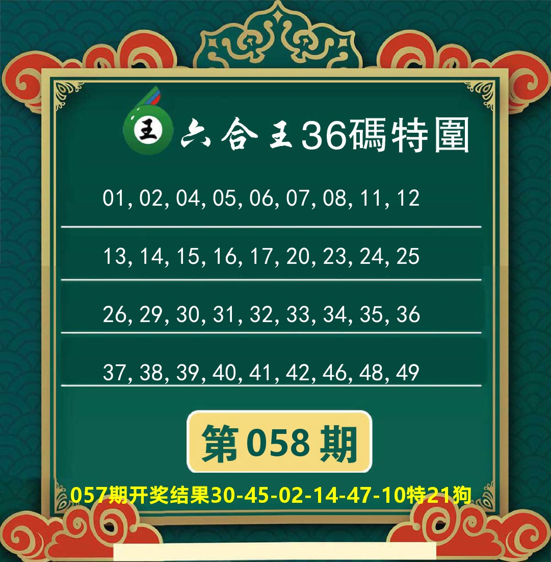 澳门特码王B 第58期