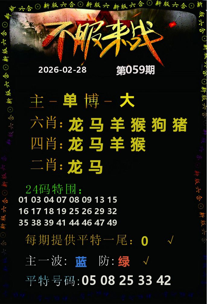 不服来战 第59期