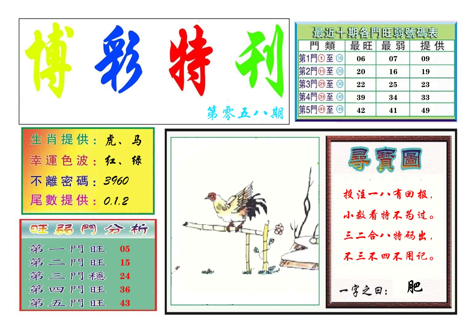 博彩特刊 第59期