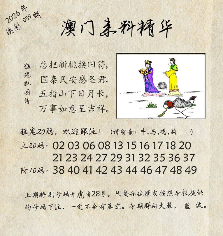 精华来料 第59期