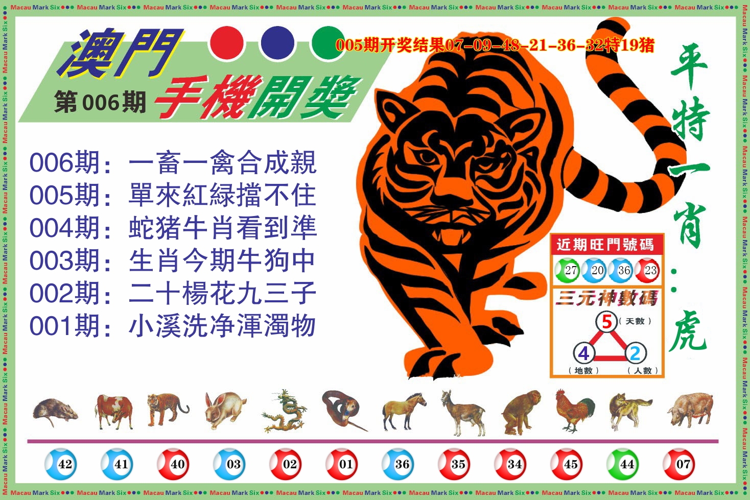 澳门开奖报 第6期