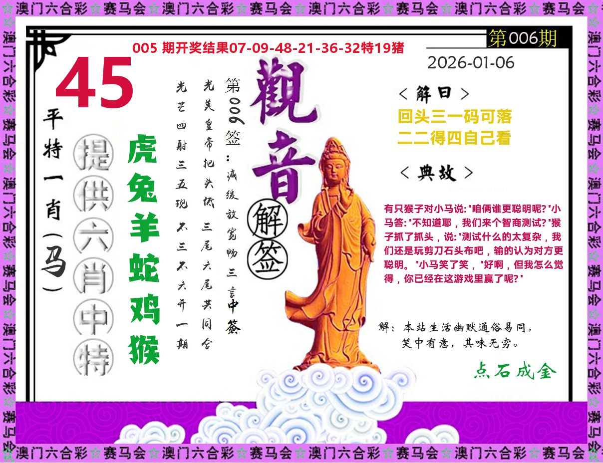 观音解签 第6期