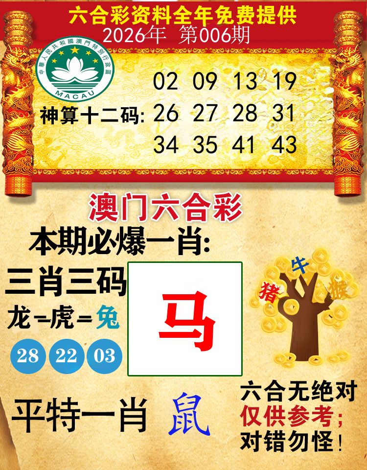 澳门必爆 第6期