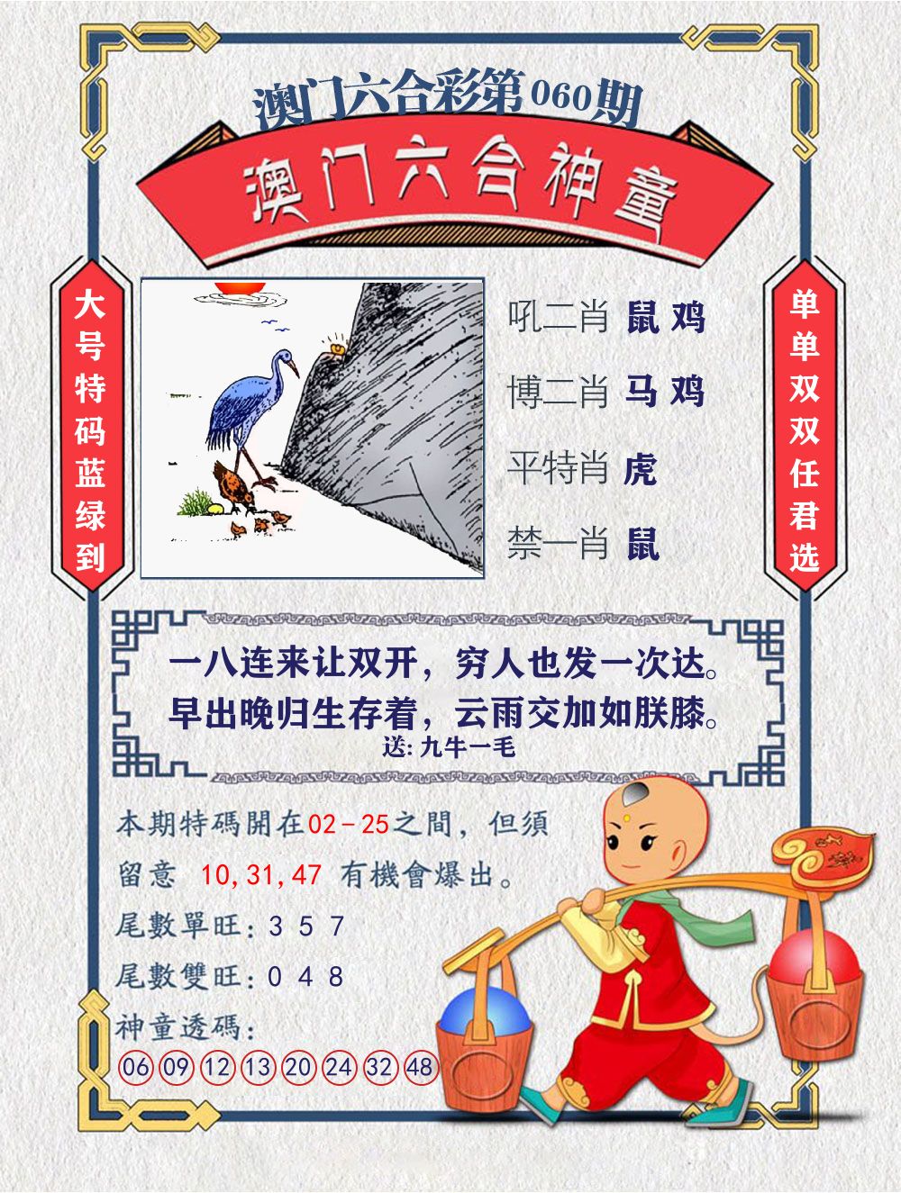 六合神童 第60期