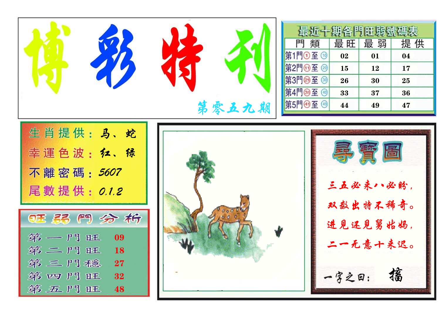 博彩特刊 第60期