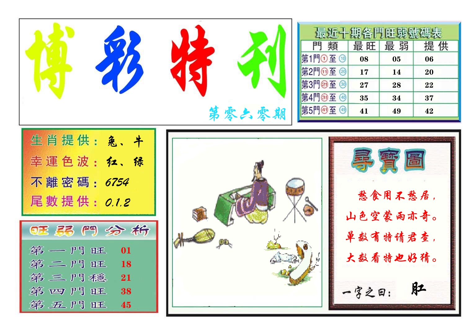 博彩特刊 第61期