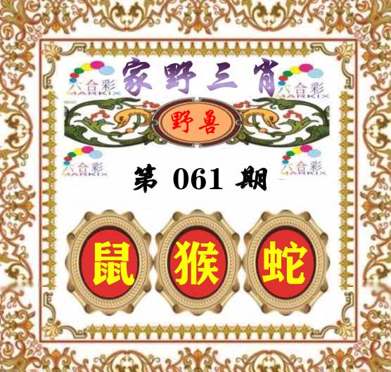 家野三肖 第61期