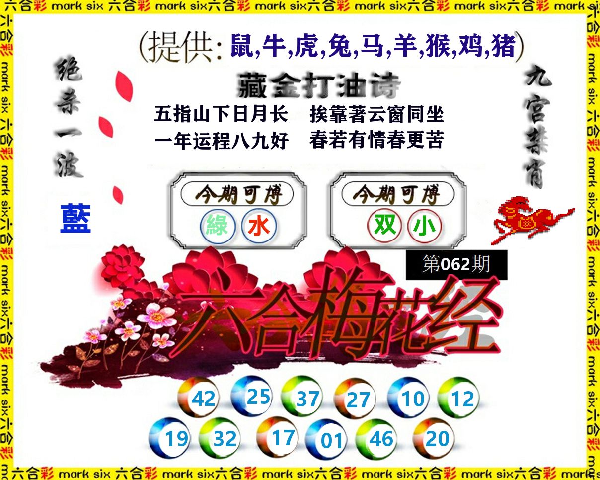 六合梅花经 第62期